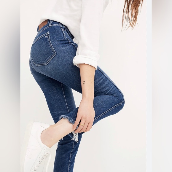 Madewell Slim Straight Raw Cut Jeans Size 26 - Picture 2 of 9